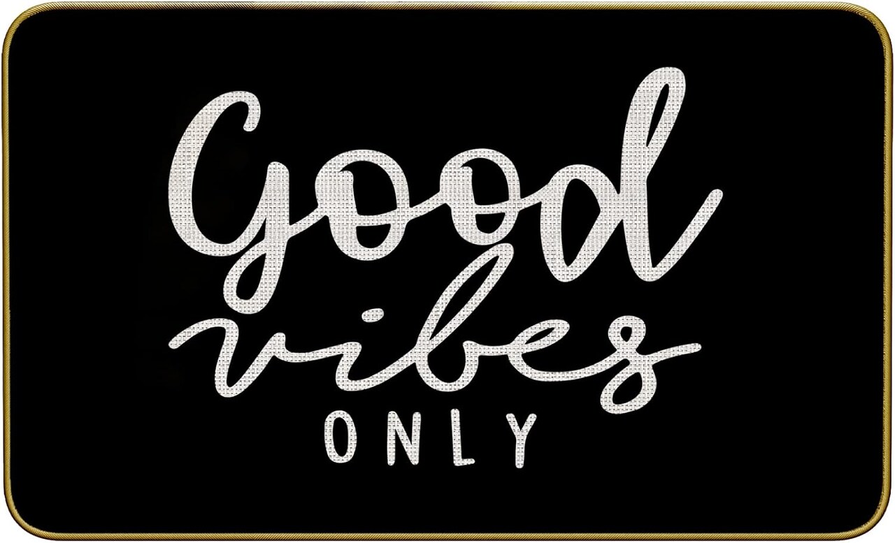 Funny "Only" Doormat – Inspirational Quote, Farmhouse Style, 30"x17", Indoor/Outdoor Welcome Mat.